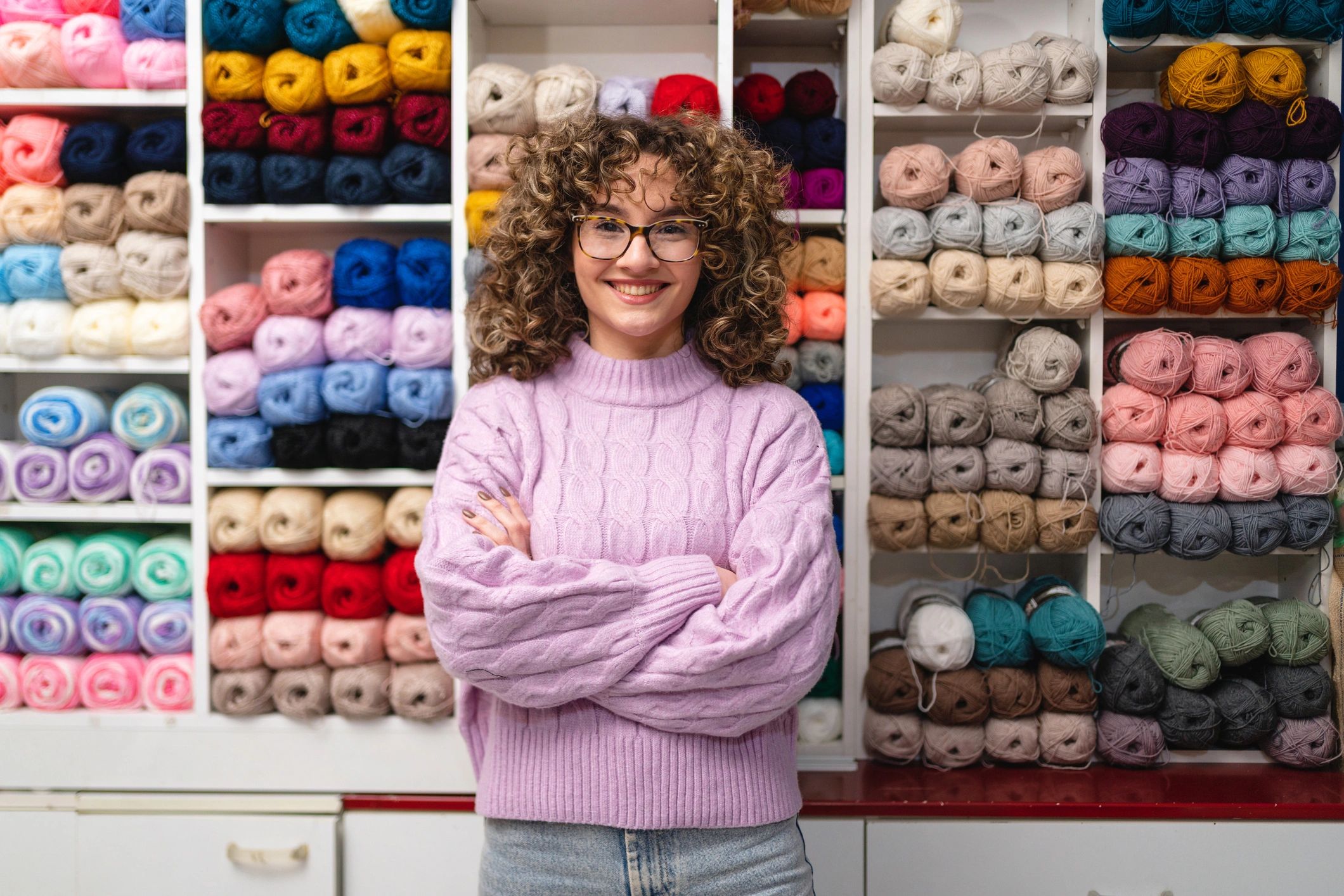 Portrait of a small business owner in a creative retail setting
