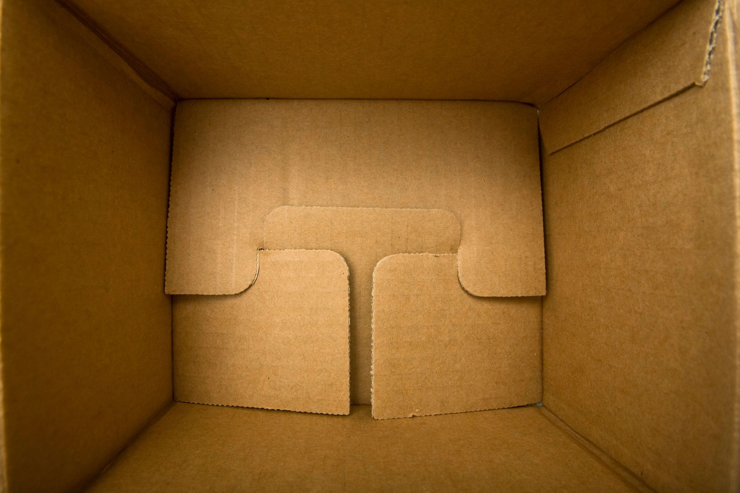 Open shipping box representing careful order packing
